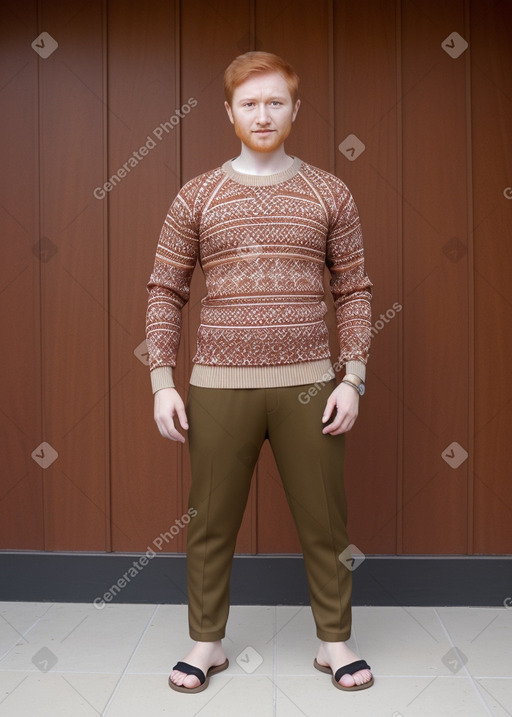 Uzbek adult male with  ginger hair