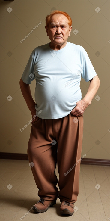 Uzbek elderly male with  ginger hair