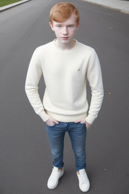 Teenager boy with  ginger hair