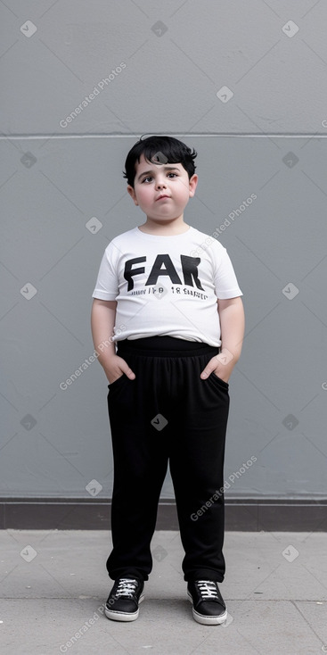 Argentine child boy with  black hair