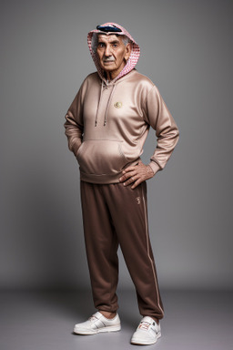 Qatari elderly male with  brown hair