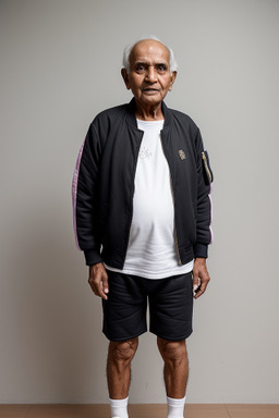 Sri lankan elderly male with  black hair