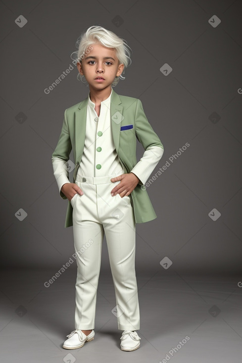 Yemeni child boy with  white hair