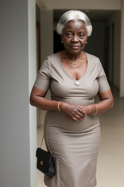 Ghanaian elderly female with  gray hair