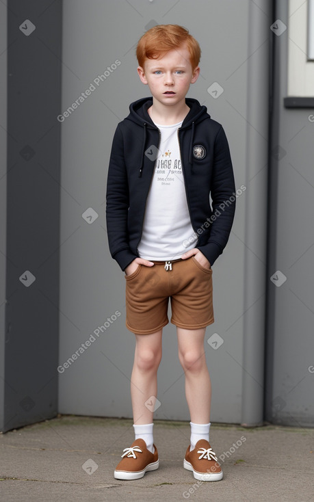 German child boy with  ginger hair