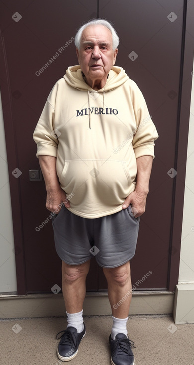 Macedonian elderly male with  black hair