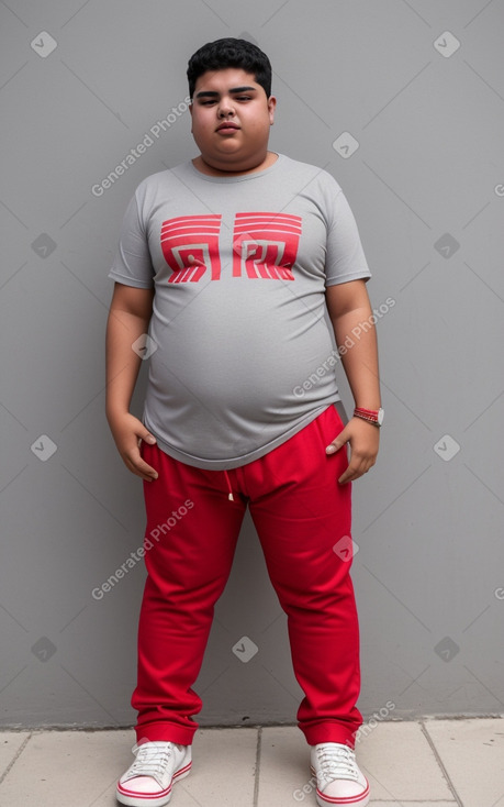 Emirati teenager boy with  gray hair