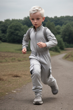 Child male with  gray hair