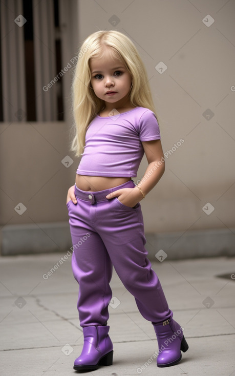 Cuban infant girl with  blonde hair