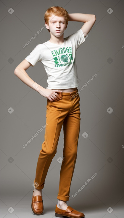 Brazilian teenager boy with  ginger hair