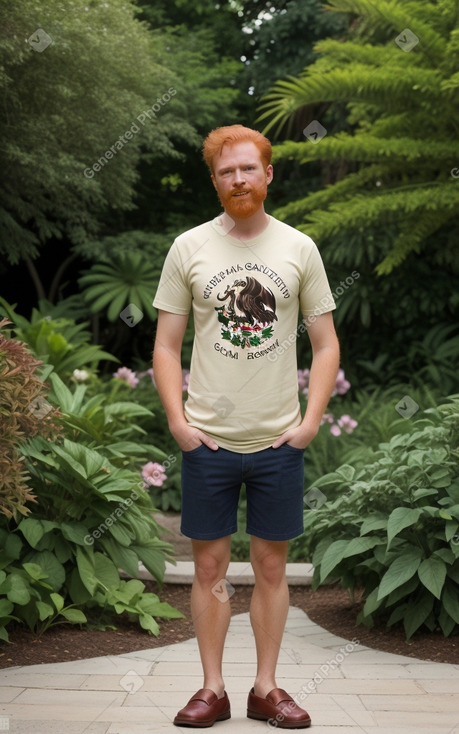 Mexican adult male with  ginger hair