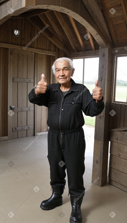 Honduran elderly male with  black hair