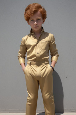 Emirati child boy with  ginger hair