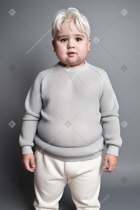 Spanish child boy with  white hair