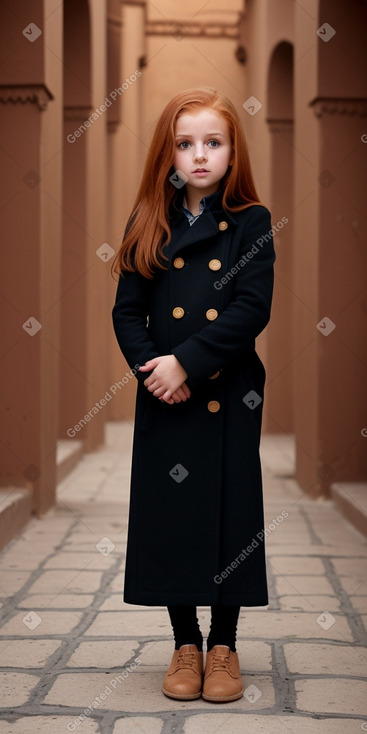 Moroccan child girl with  ginger hair