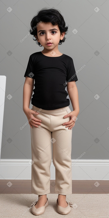 Jordanian infant boy with  black hair