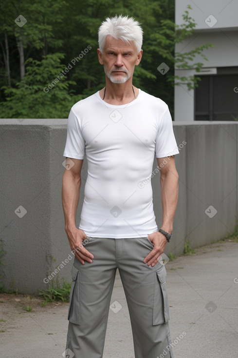 Estonian 45 years male with  white hair