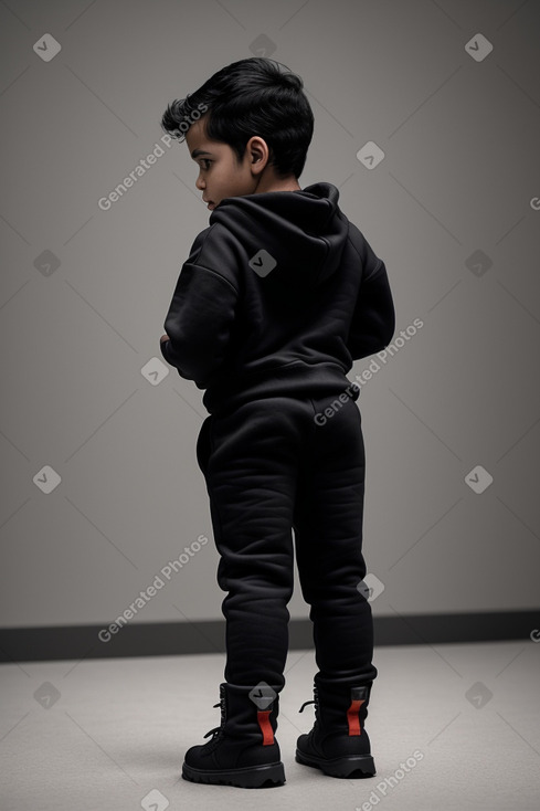 Hispanic infant boy with  black hair