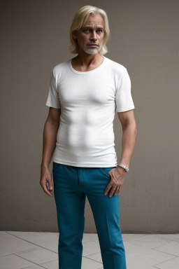 Chilean 45 years male with  blonde hair