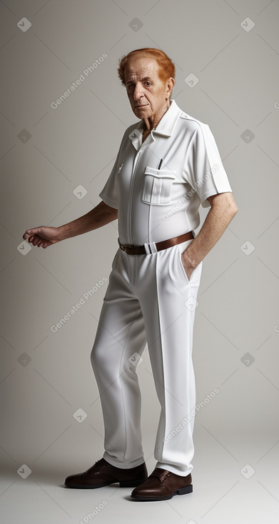 Israeli elderly male with  ginger hair