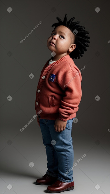 Panamanian infant boy with  white hair