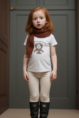 Hungarian infant girl with  ginger hair