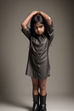 Bangladeshi child female with  black hair