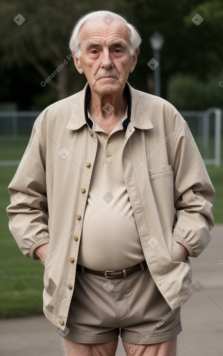 British elderly male with  black hair