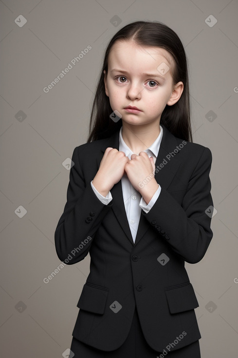 Slovak infant girl with  black hair