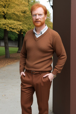 Austrian middle-aged male with  ginger hair