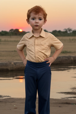 Paraguayan infant boy with  ginger hair