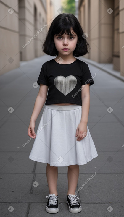 Hungarian infant girl with  black hair