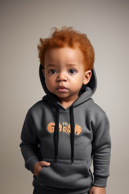 African american infant boy with  ginger hair