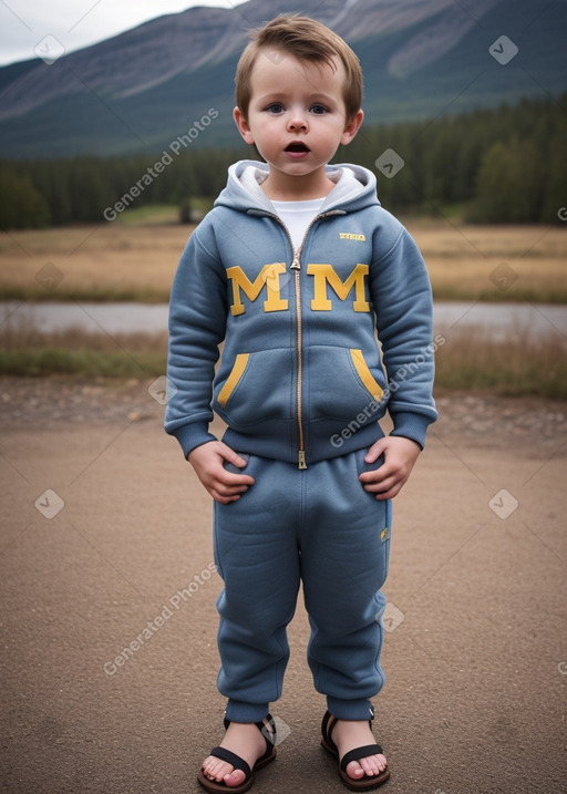 Swedish infant boy with  brown hair