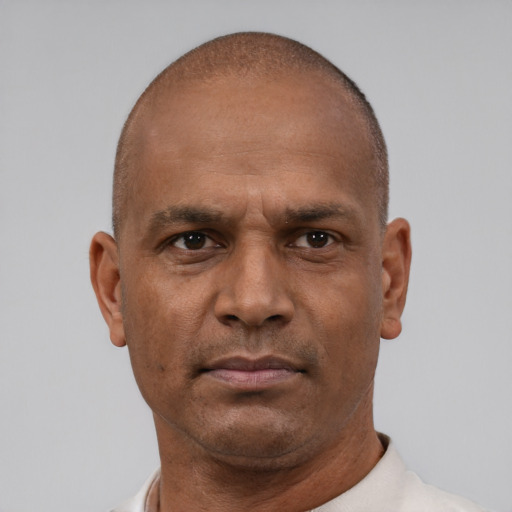 Neutral latino adult male with short  brown hair and brown eyes