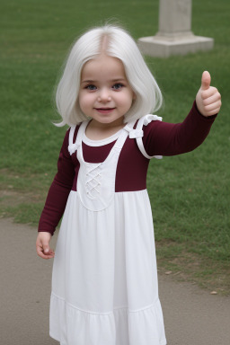 Romanian infant girl with  white hair