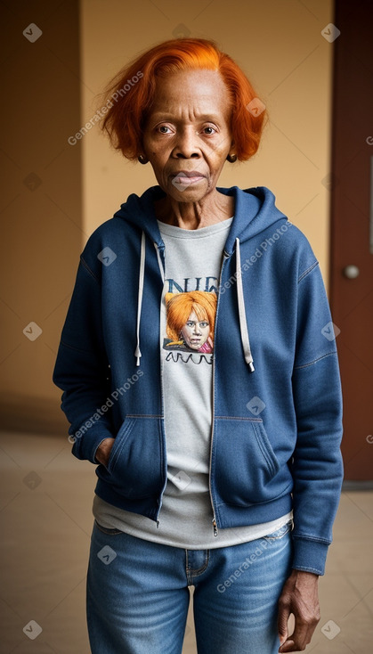 Togolese elderly non-binary with  ginger hair