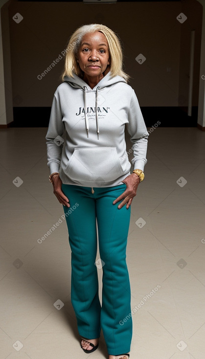 Jamaican elderly female with  blonde hair