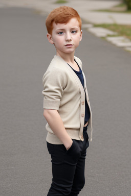 Bulgarian child boy with  ginger hair