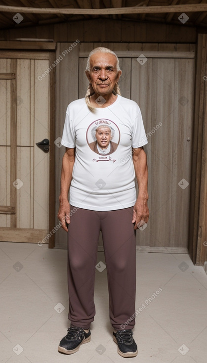 Qatari elderly male with  blonde hair