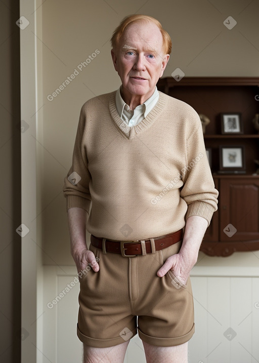 Elderly male with  ginger hair