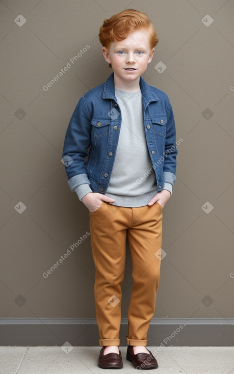 Australian child boy with  ginger hair