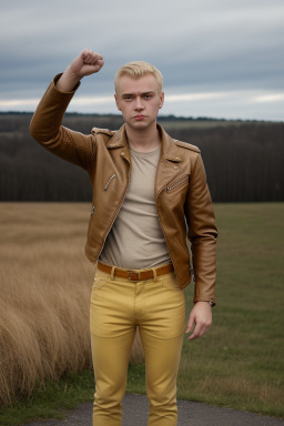 Russian adult male with  blonde hair