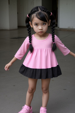 Thai child girl with  black hair