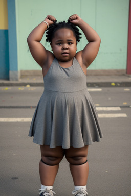 Jamaican child girl with  gray hair