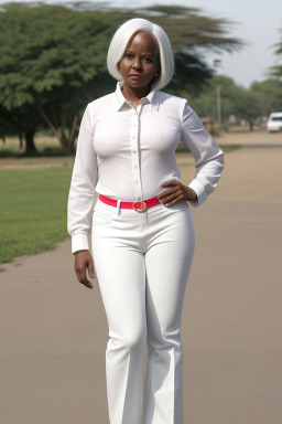 Kenyan adult female with  white hair