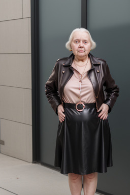 Estonian elderly female with  black hair