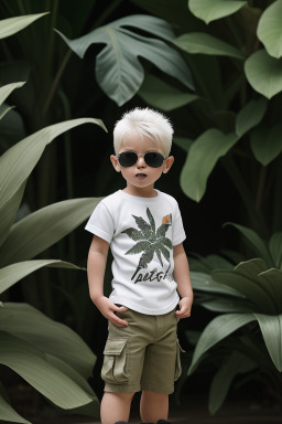 Cuban infant boy with  white hair