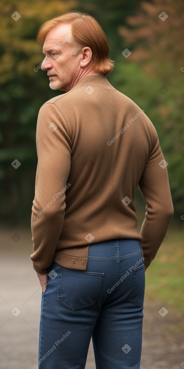 Polish middle-aged male with  ginger hair