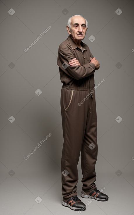 Armenian elderly male with  brown hair